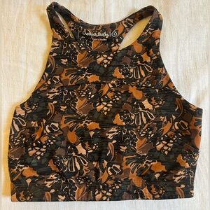 Outdoor voices Techsweat crop top Sierra Abstract floral print- Small